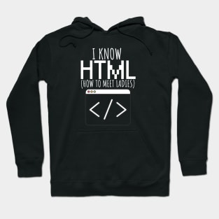 I know html - ladies Hoodie